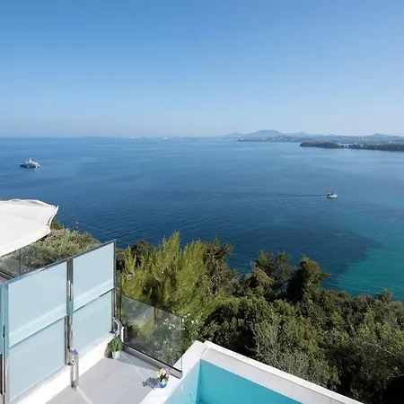 Exquisite Corfu Retreat 3 Bedrooms Lucas Panoramic Sea Views Villa *