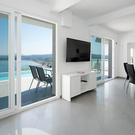 Exquisite Corfu Retreat 3 Bedrooms Lucas Panoramic Sea Views Private Pool Unforgettable Getaway Villa